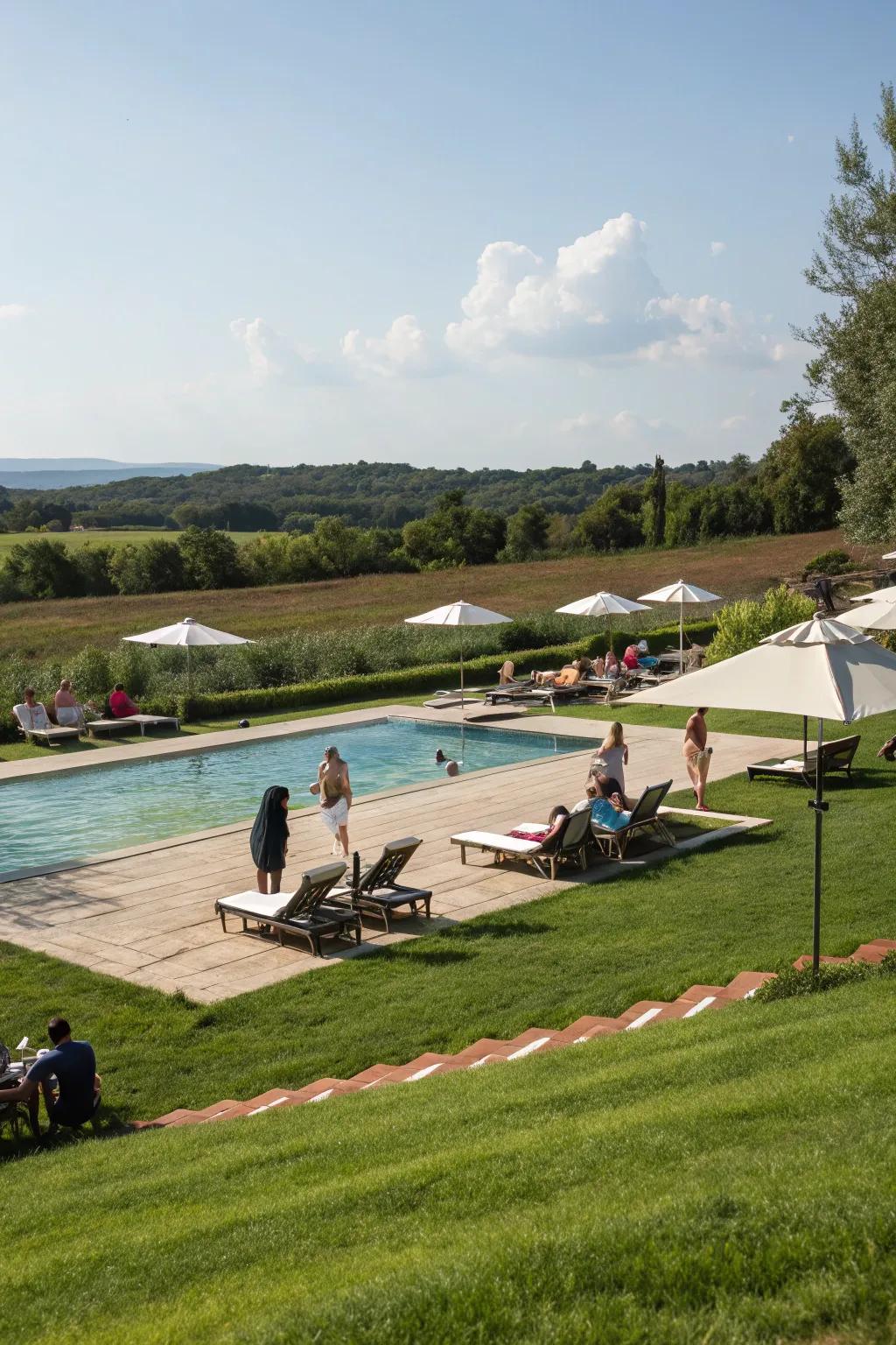 Open grassy spaces offering versatility and enjoyment.