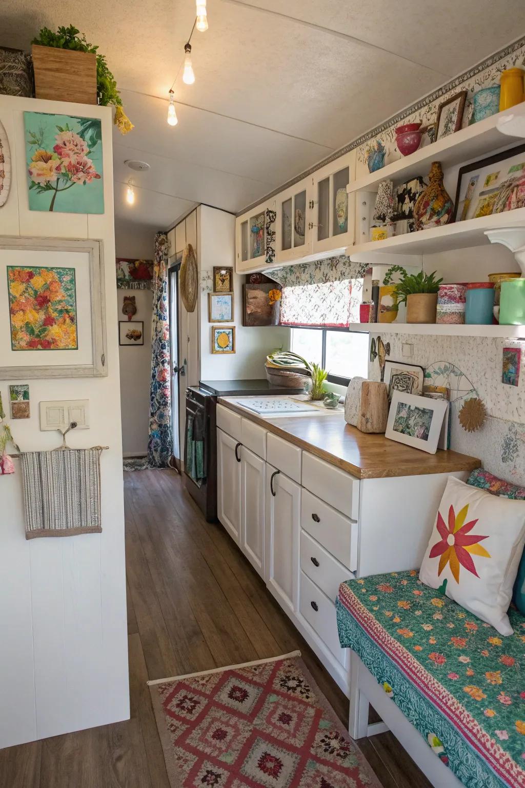 Individual touches personalize your kitchen space.