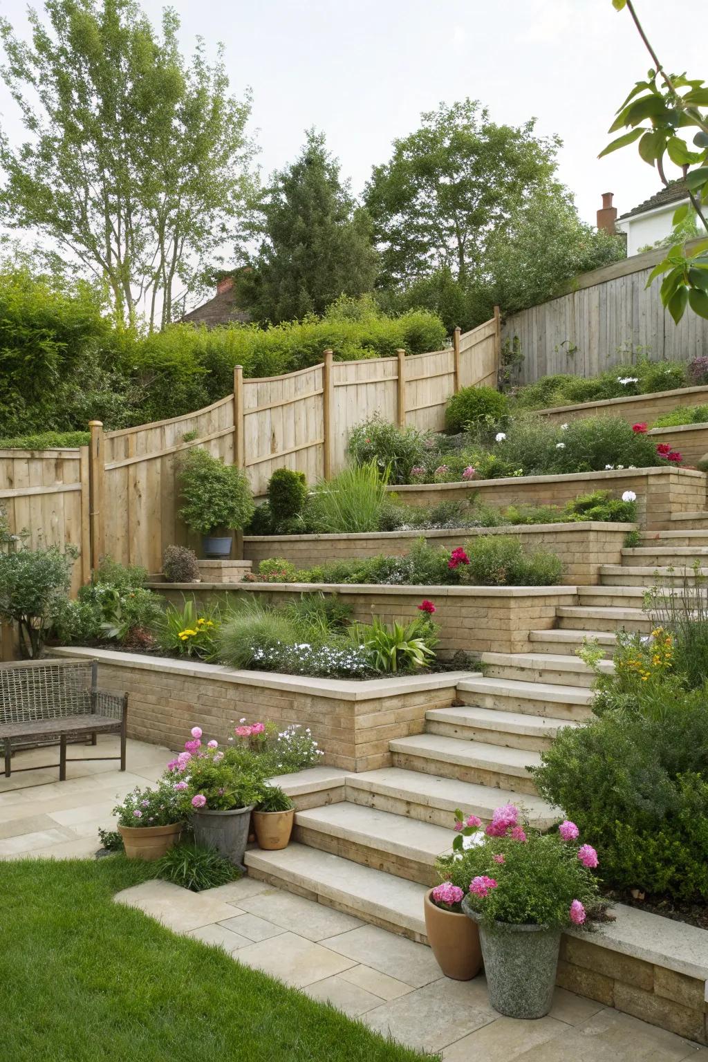 Different heights add profundity and captivation to a reduced footprint.