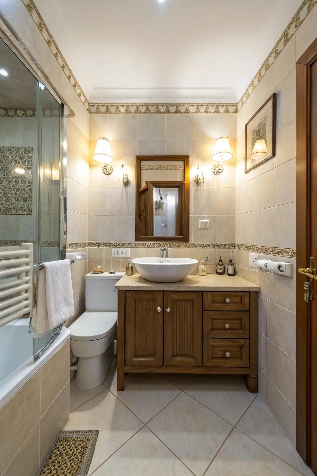 Space-efficient lighting creating a more expansive sensation.