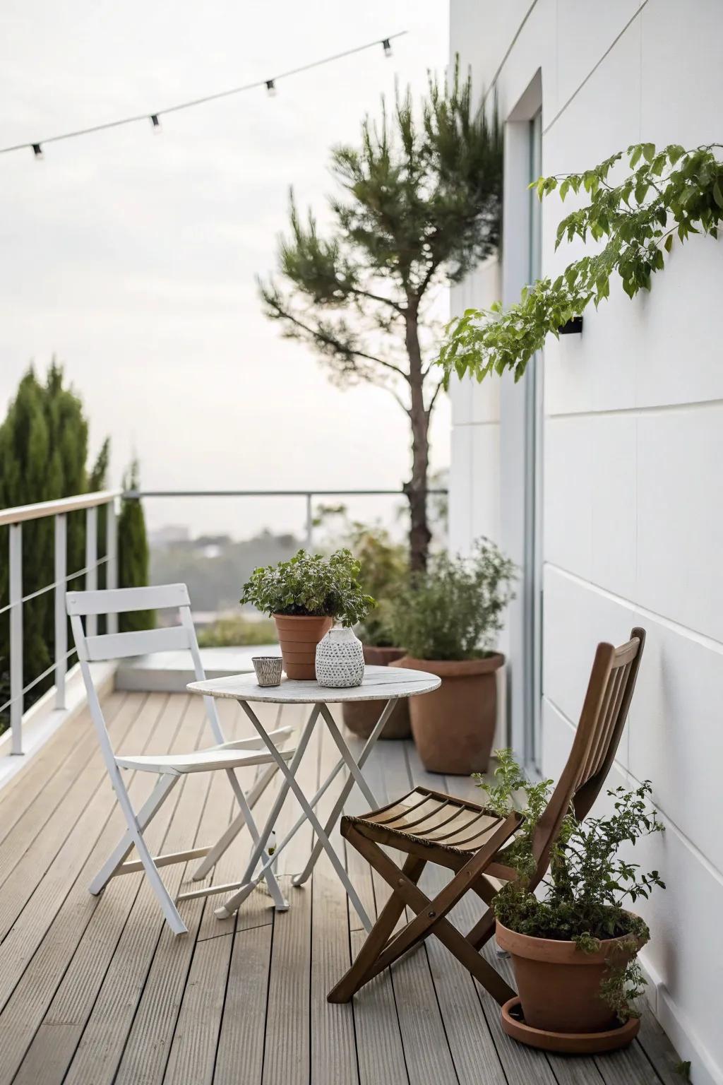 A minimalist approach ensures your deck is elegant and serene.