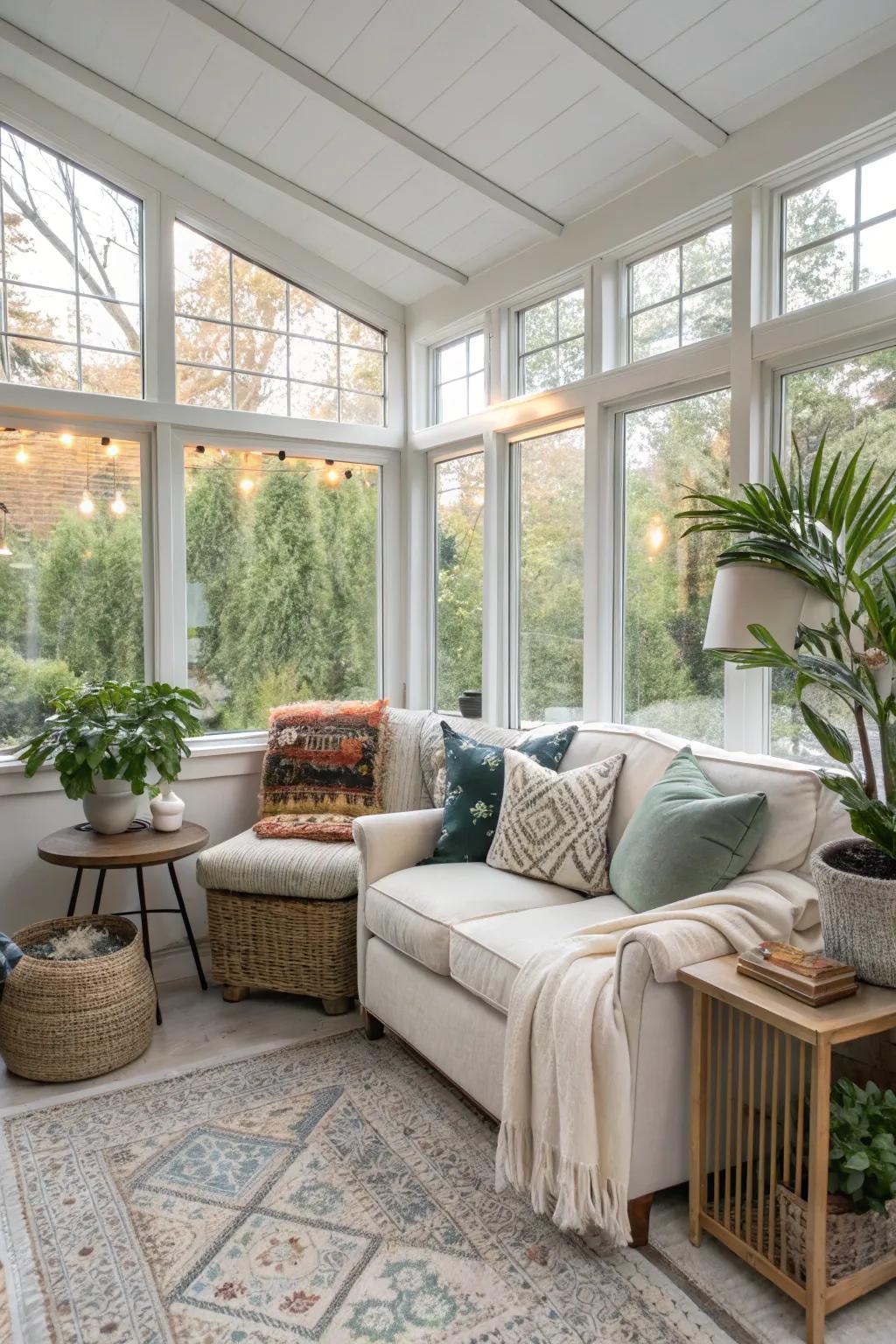 A small garage turns into a sun-kissed sanctuary.