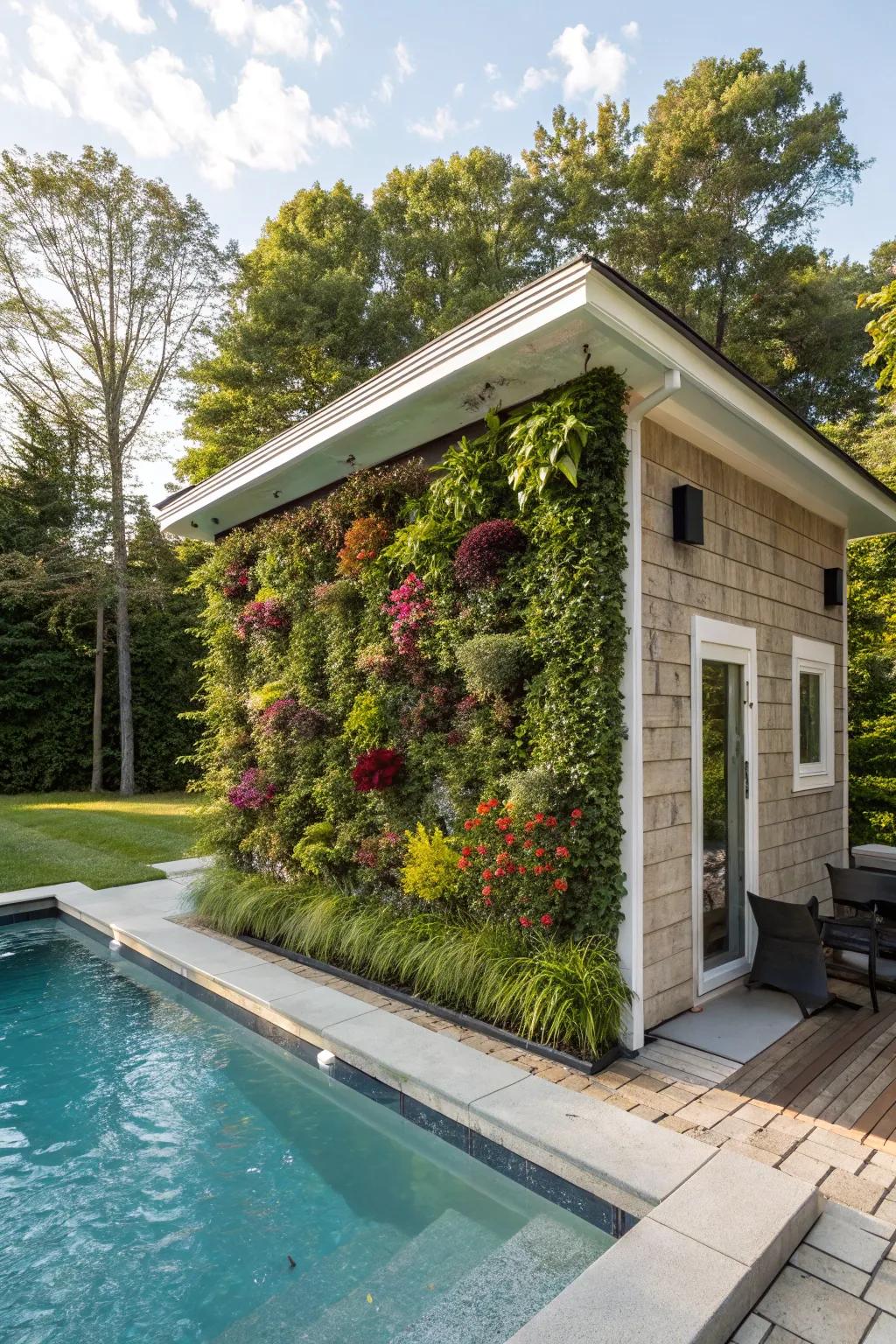 Upright gardens adding greenery without consuming space.
