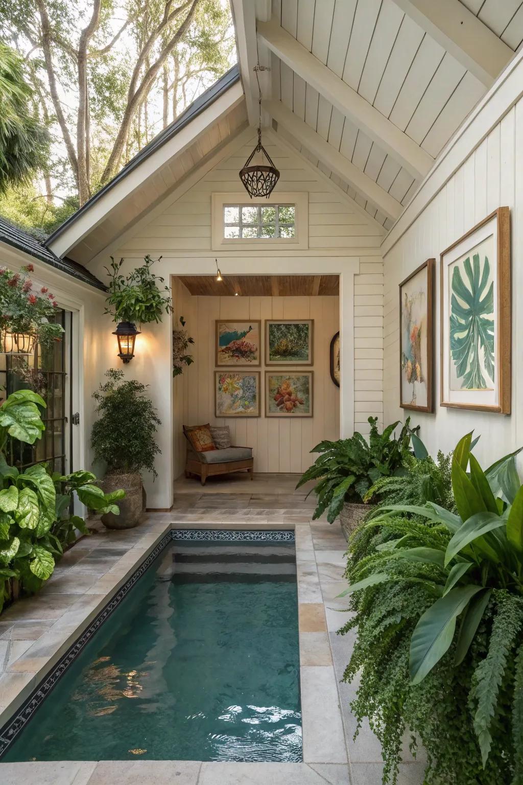 Warmth and individuality through ornamental supplemental pieces.