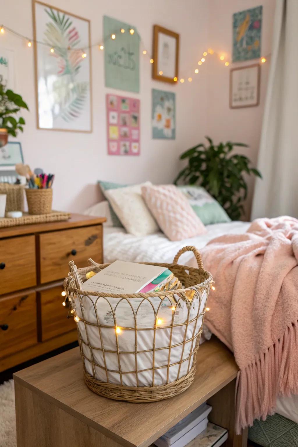 Elevate their space with chic chamber embellishments in the Easter basket.