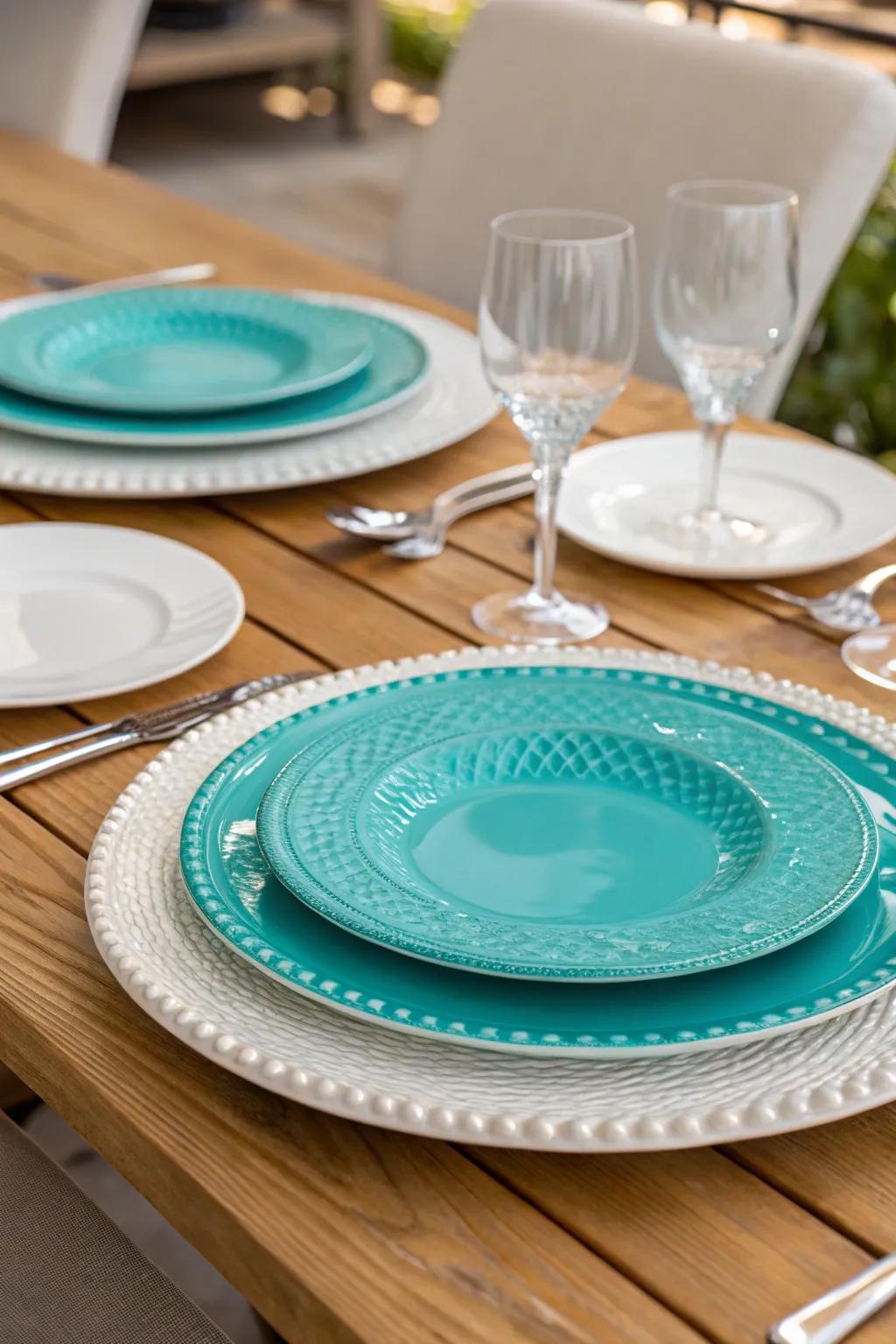 Charger dishes contribute depth and elegance to your table's presentation.
