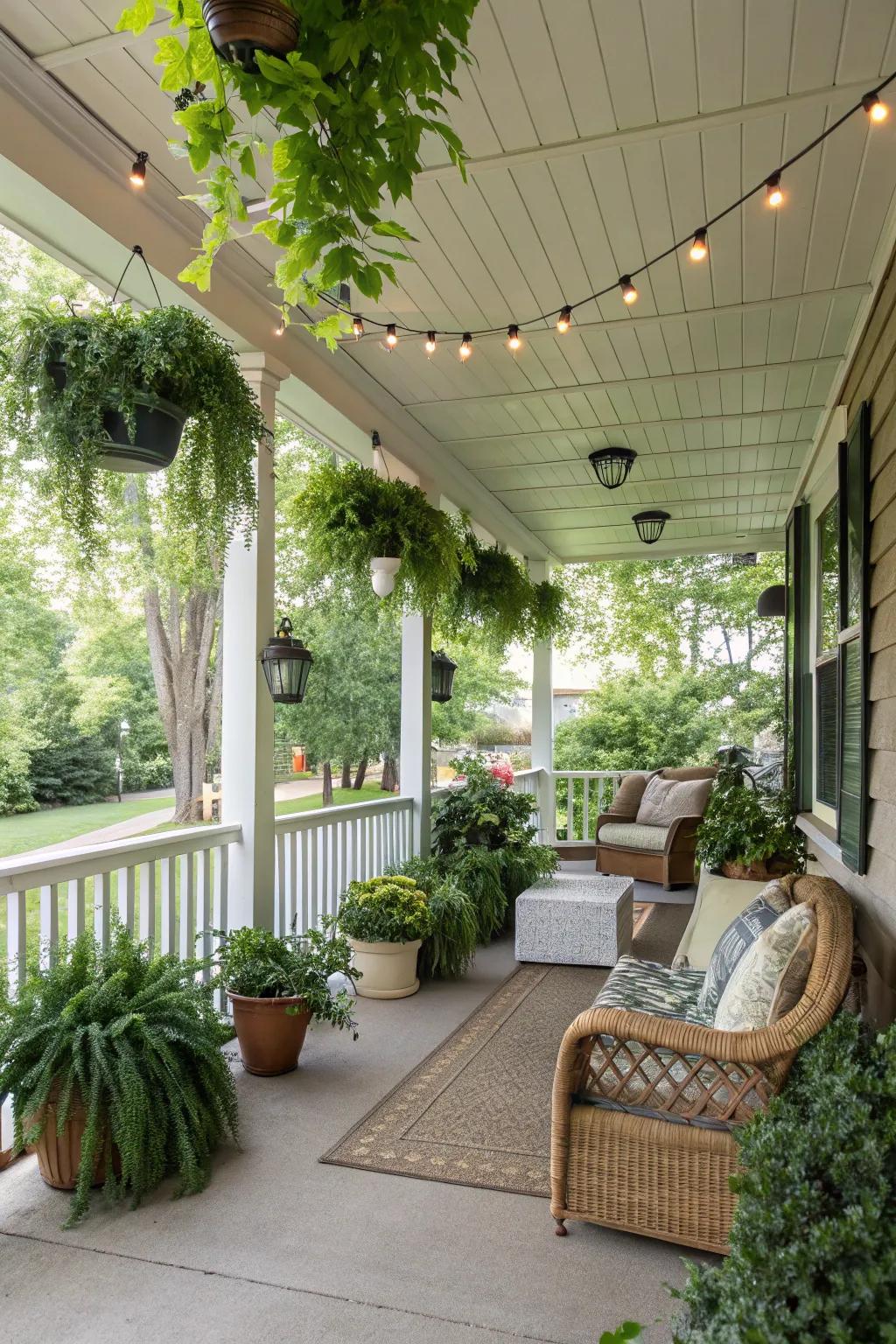 Environmentally friendly vinyl ceilings merge sustainability with style.