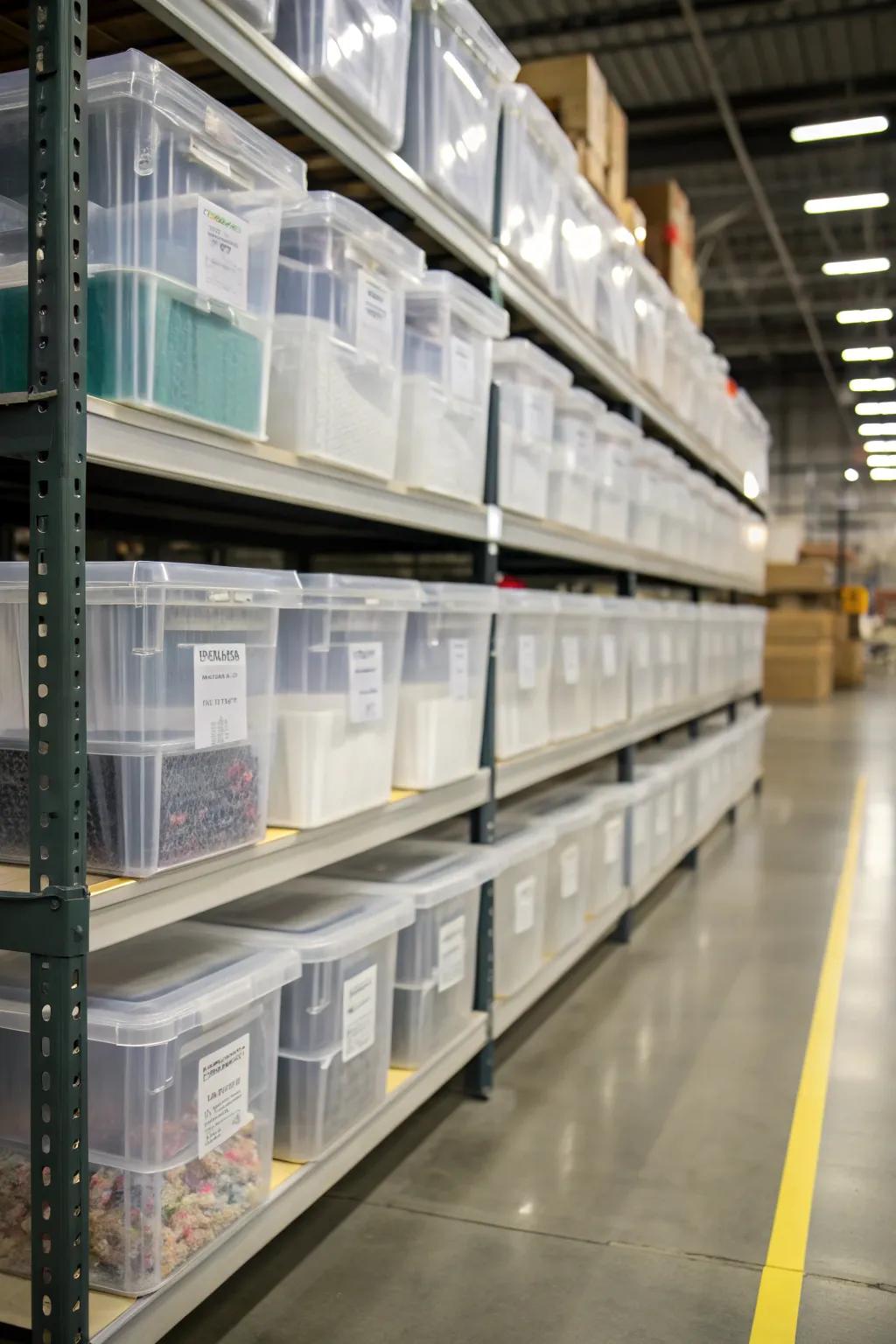 Lucid receptacles confer detectability facilitating expeditious content categorization.