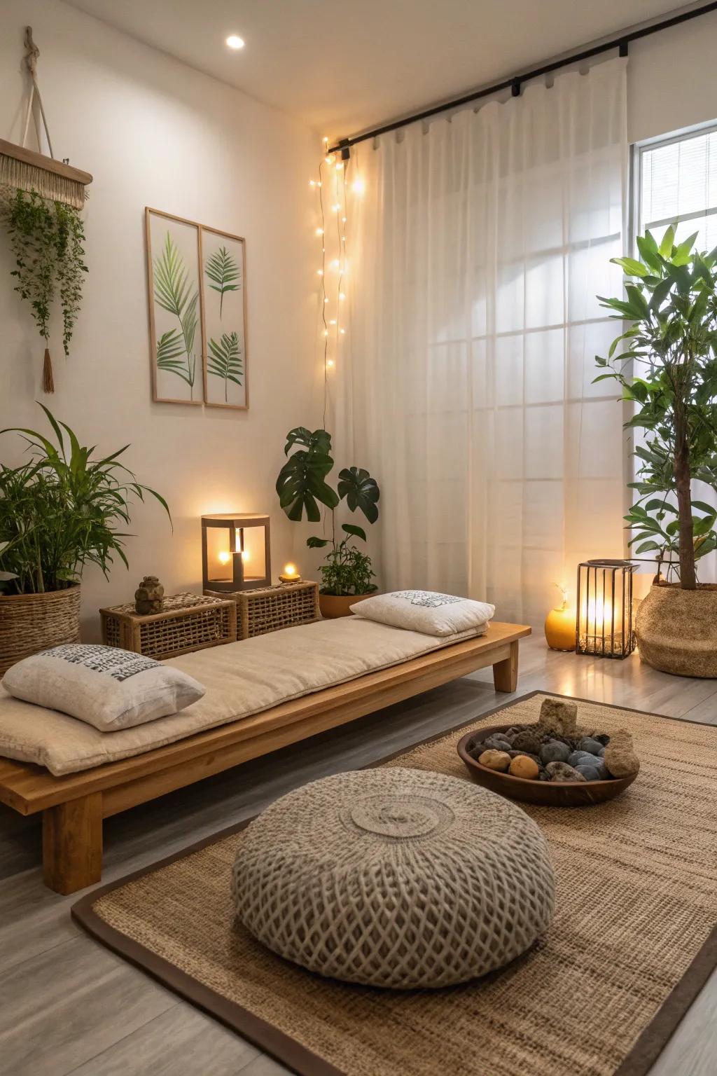Reflect and pause: A serene nook for mindfulness.