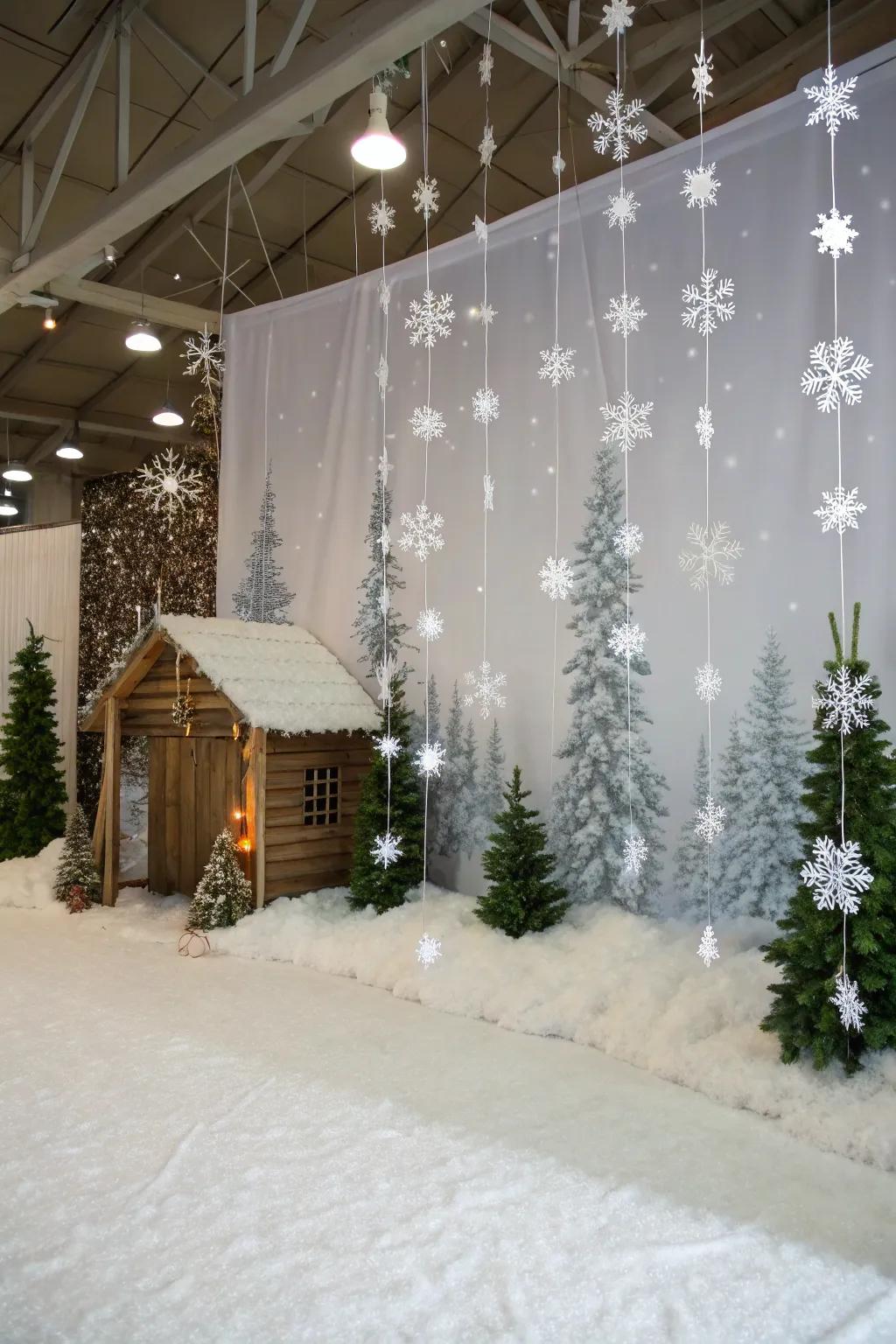 A snow-laden image backdrop to document memories.