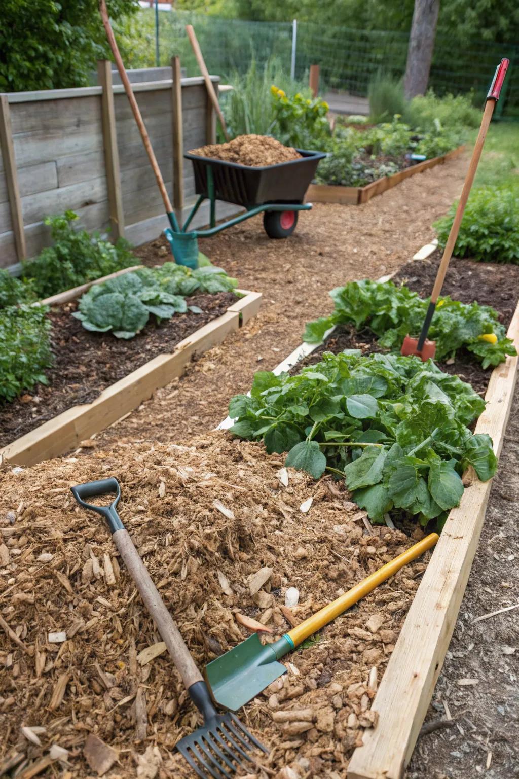 Timber shavings amplify the effectiveness of a fertilizing domain.