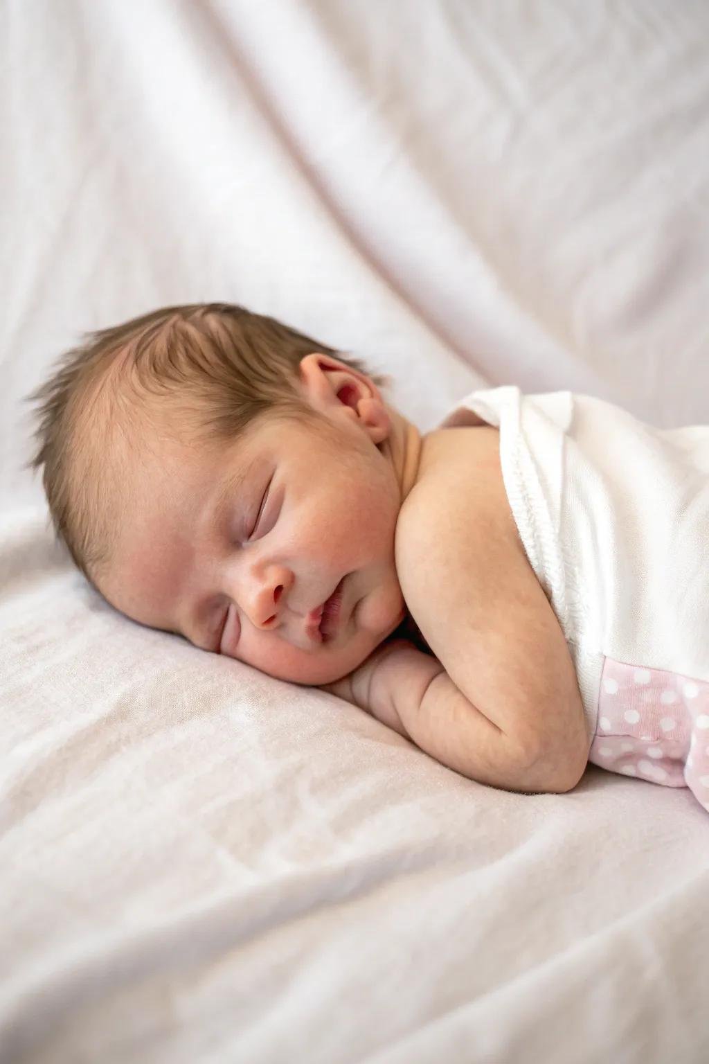 Minimalist contexts elevate the innate allure of your newborn.