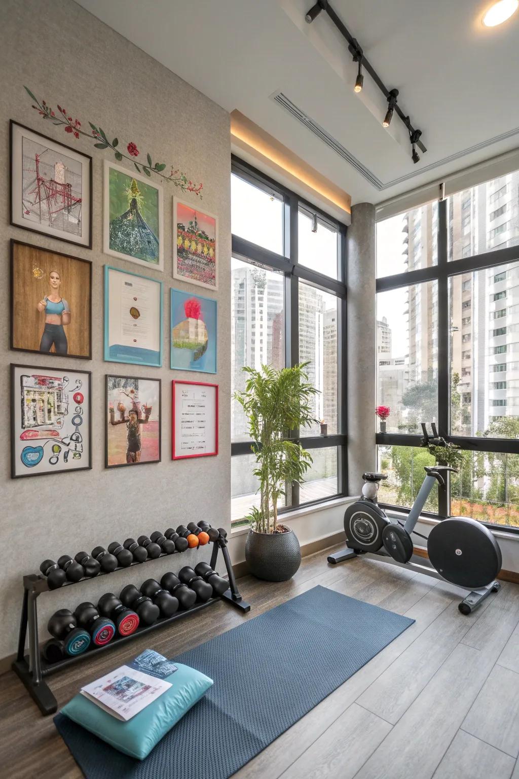 Personalised decor brings motivation and style.