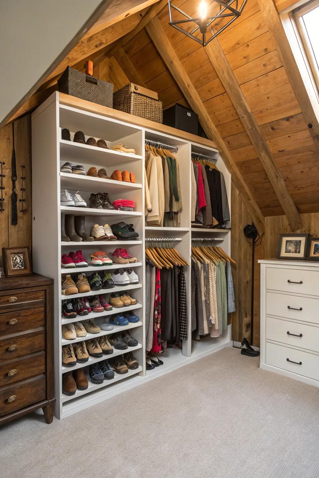 Uncover hidden potential with alcove storage.
