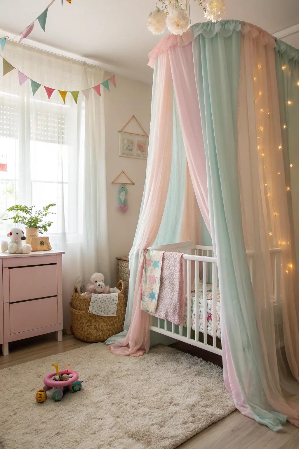 Sophisticated window accoutrements elevate the chamber's aesthetic.