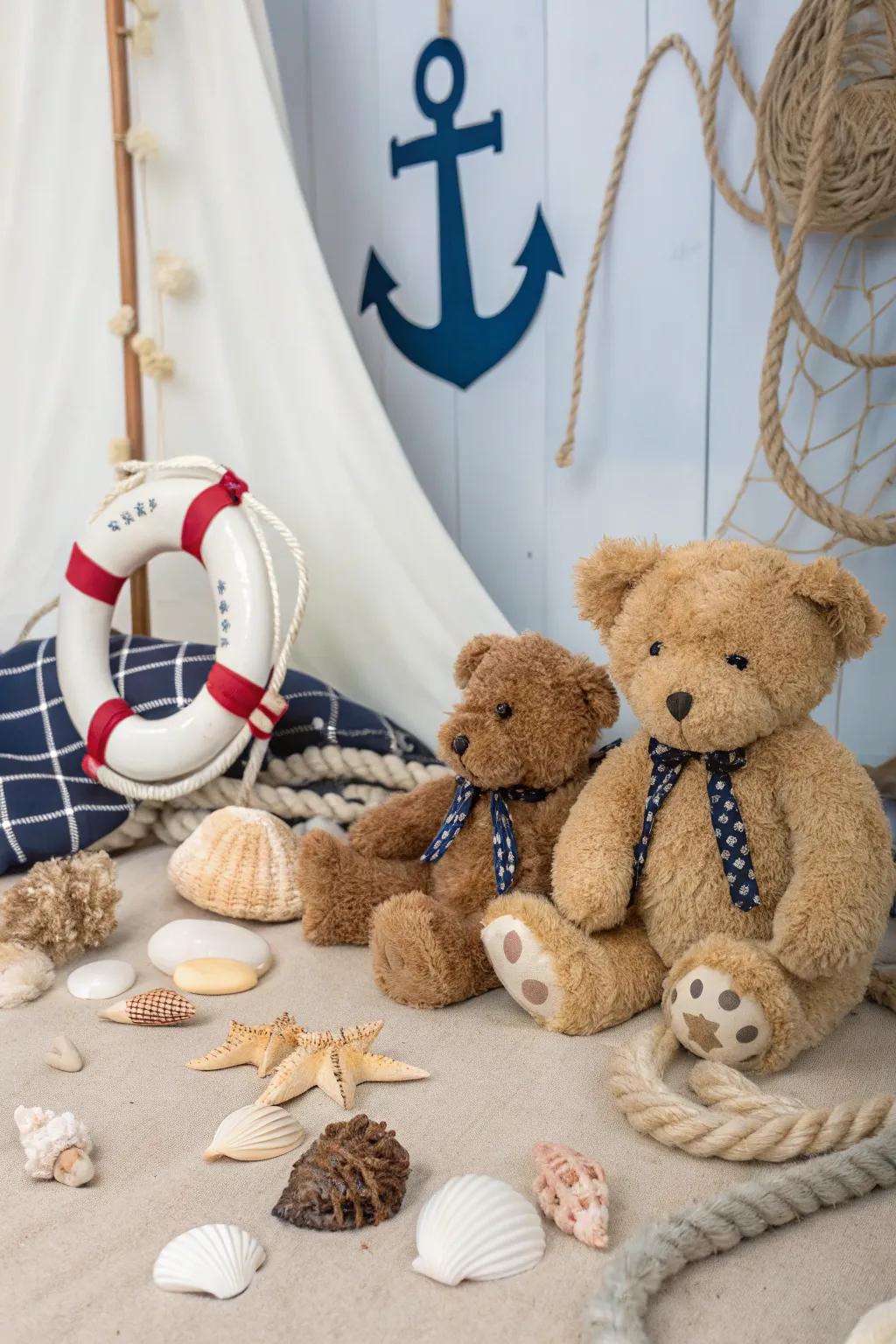 Thematic embellishments animate the ornamentation through captivating particulars.