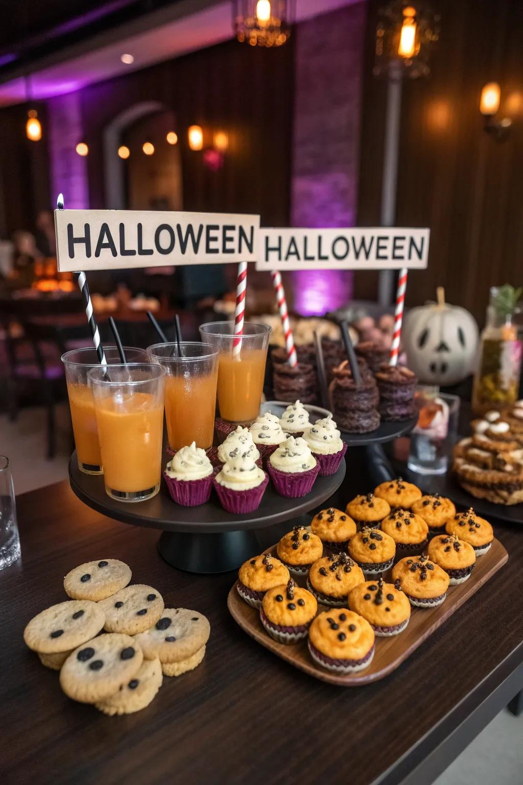 Enhance your gathering using creatively themed edibles and beverages.