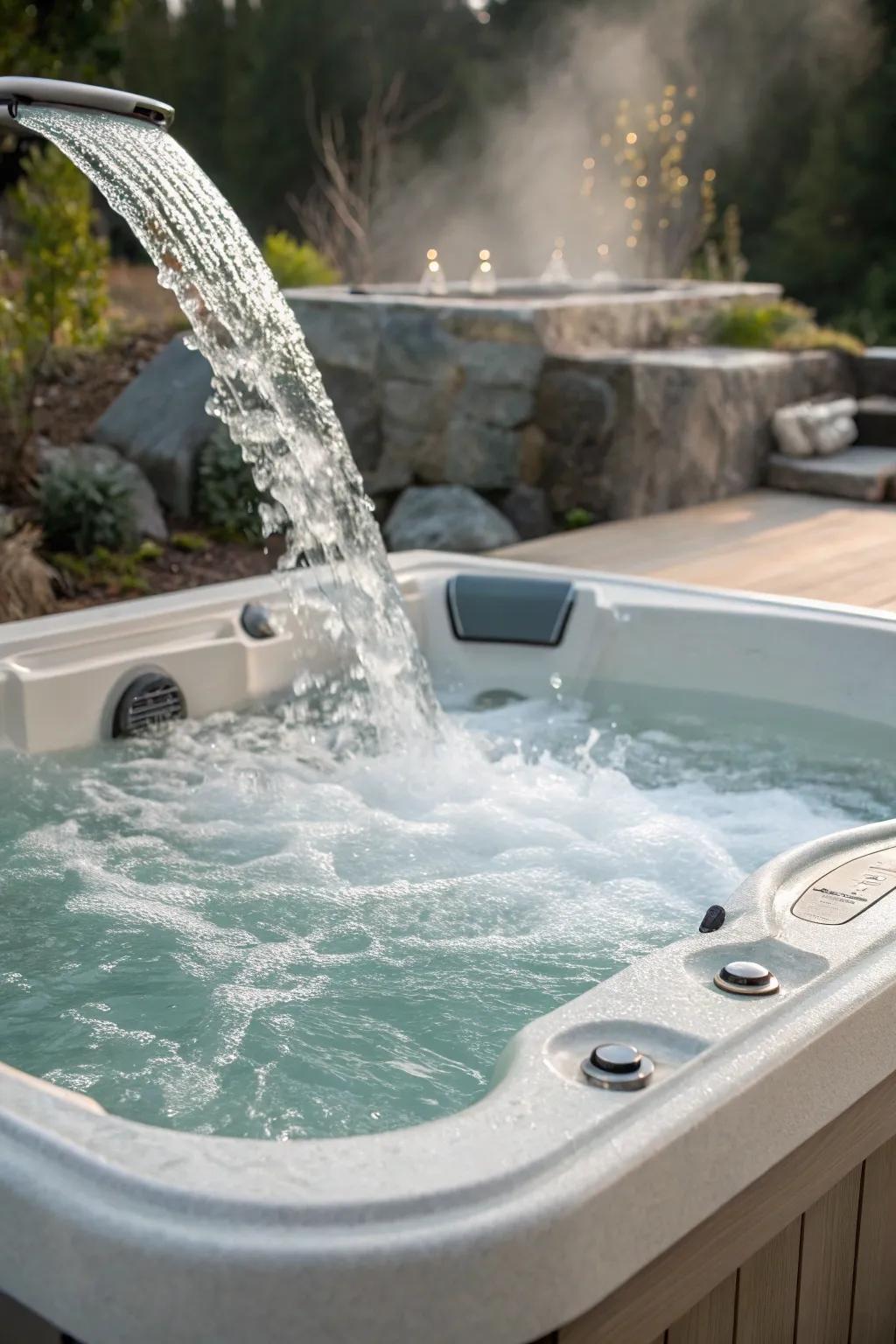 A cascade attribute imparts a calming and inherent touch.