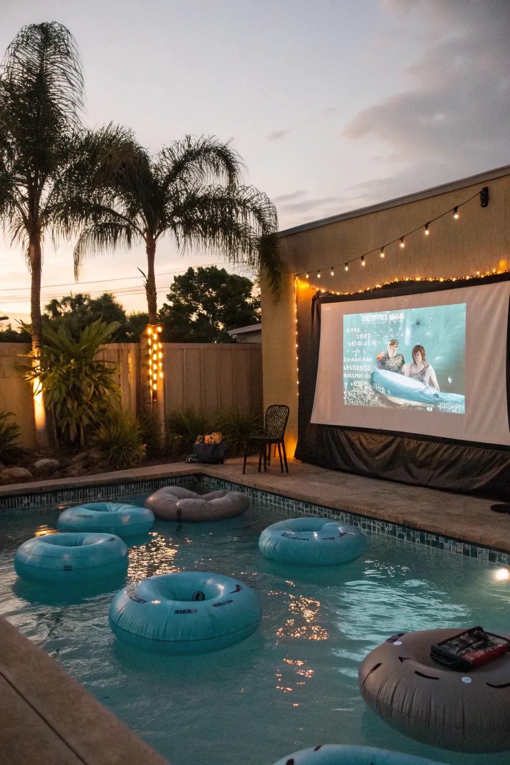 An aquatic cinema offers an invigorating perspective on cinematic evenings.