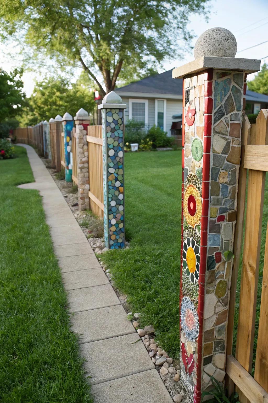Transform your supports into artistic creations with captivating mosaic designs.