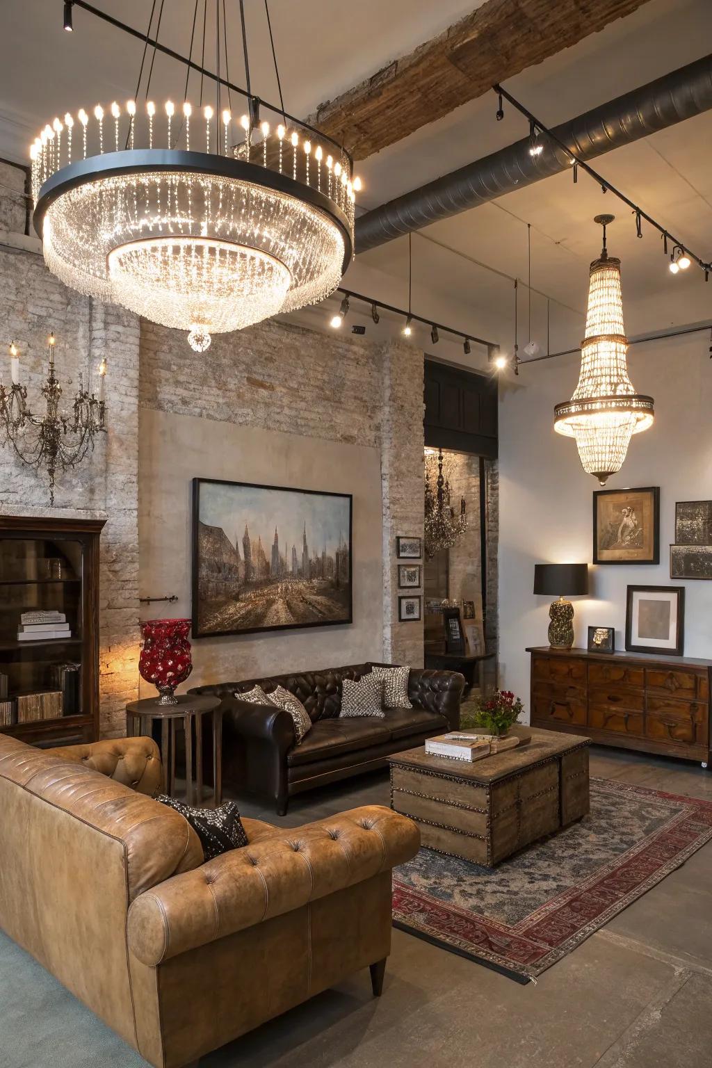 A blend of modern and vintage establishes a singular and diverse vibe