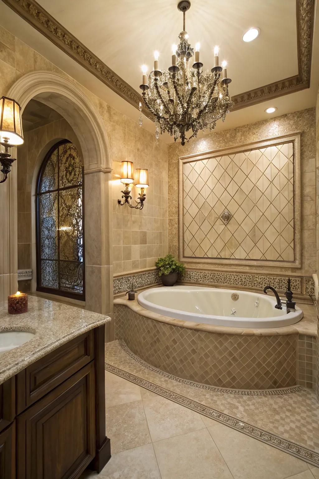Captivating visual influence with textured tiling