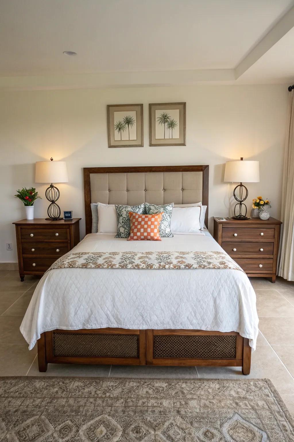 Symmetry provides a feeling of balance and order.