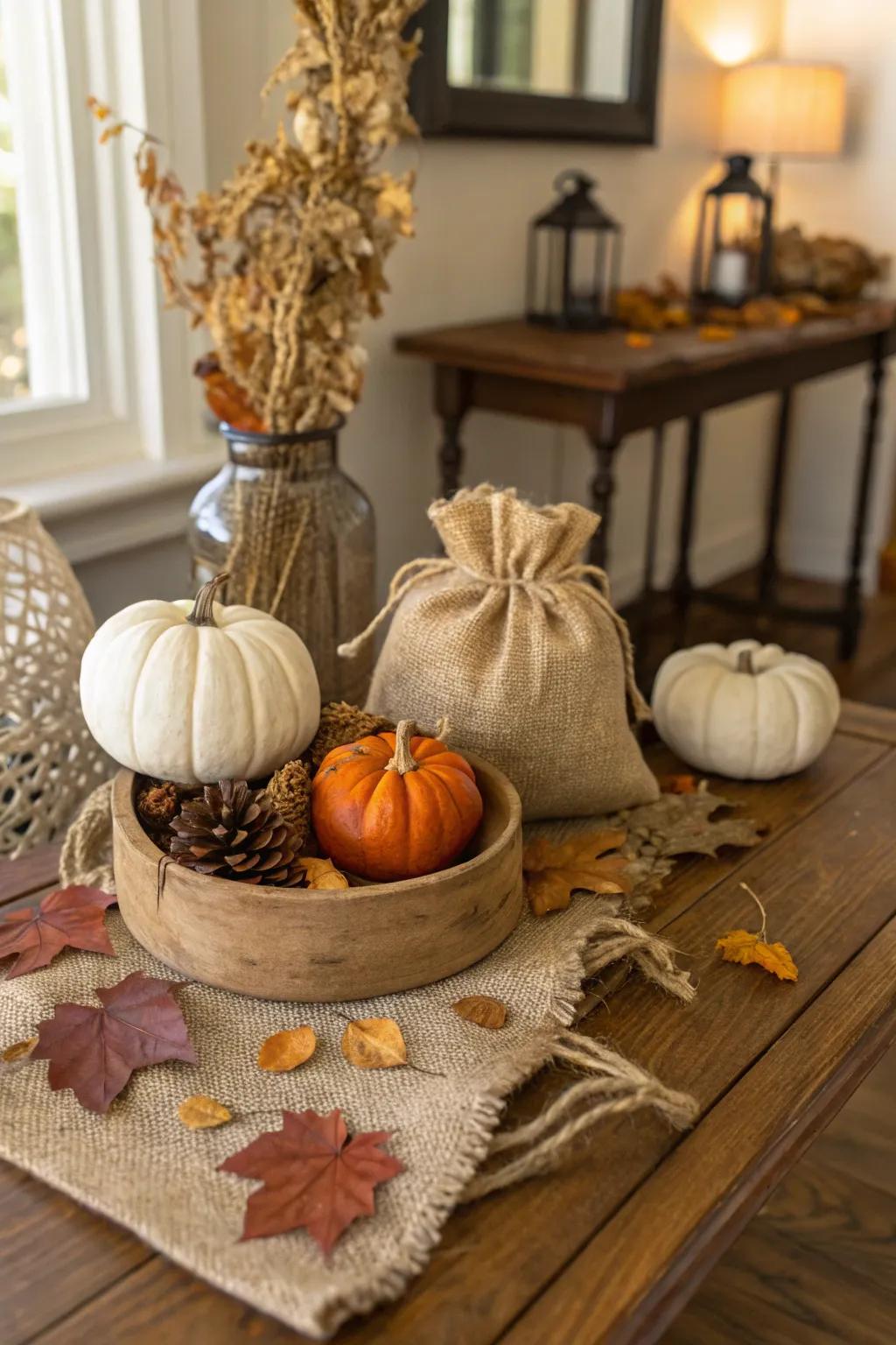 Embrace refined country style through organic resources in your seasonal ornamentation.