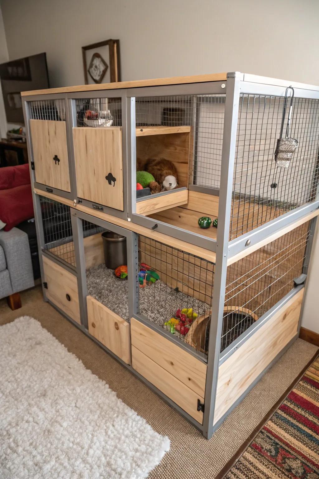 An adaptable design permits a versatile and customizable configuration.