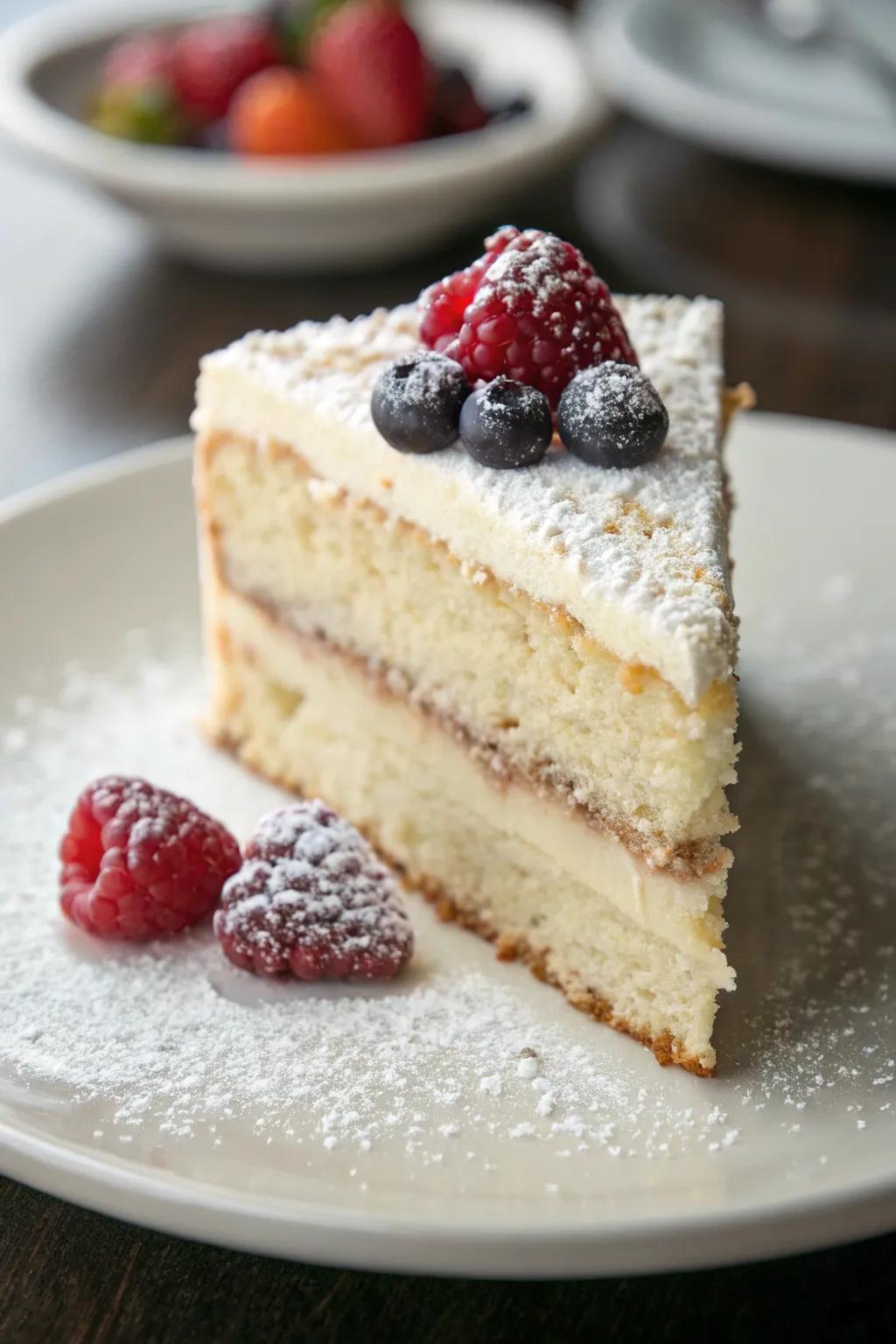 A dusting of powdered sugar brings a classic and sophisticated element.