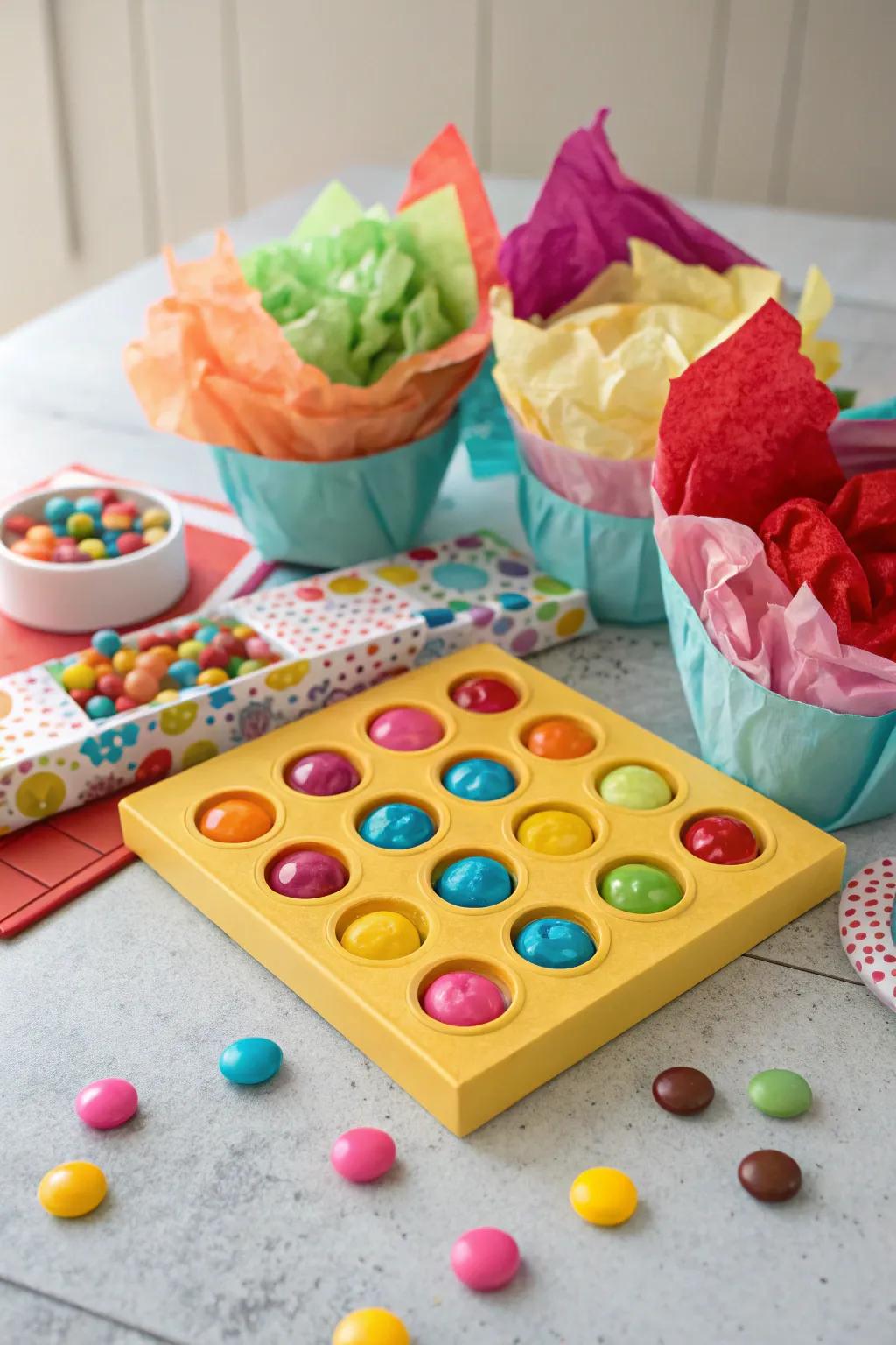 Interactive confectionery recreations inject mirth and exhilaration into the celebration
