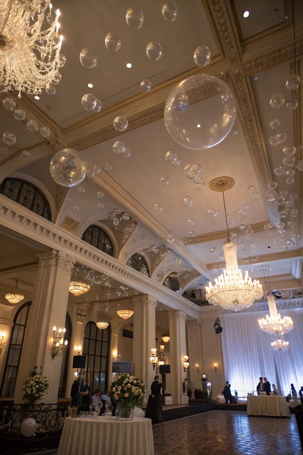 Ethereal spheres contribute celestial charm.