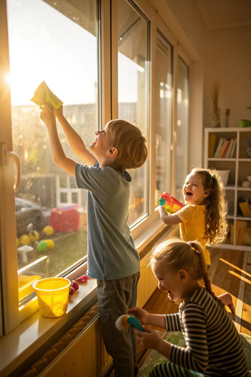 Let kids enjoy the magic of clean windows.