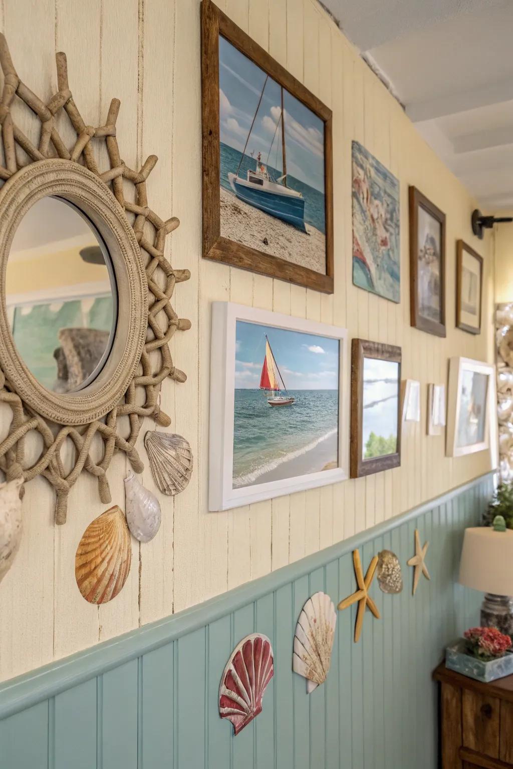 Seaside art pieces contribute personality and depth to any space.