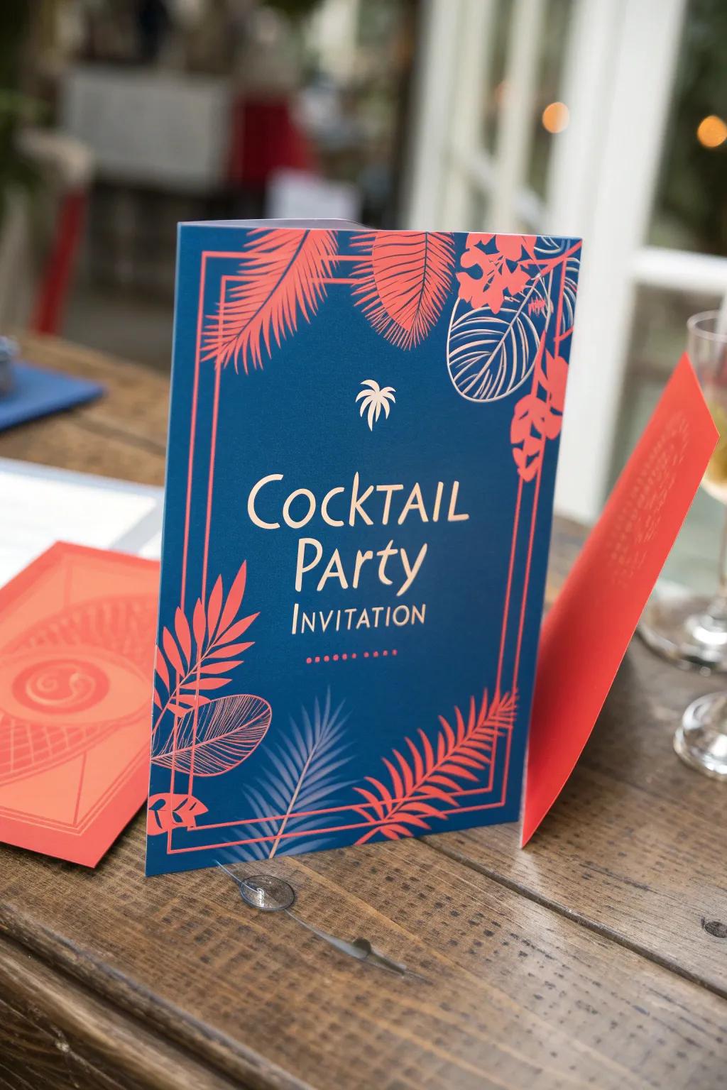 Deliver a vibrant impression using vividly hued invitations.