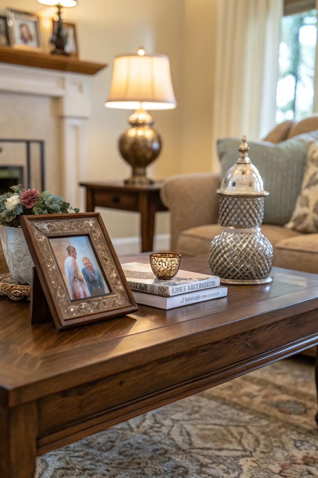 Your coffee table will have a personal and artistic touch thanks to imaginative touches.