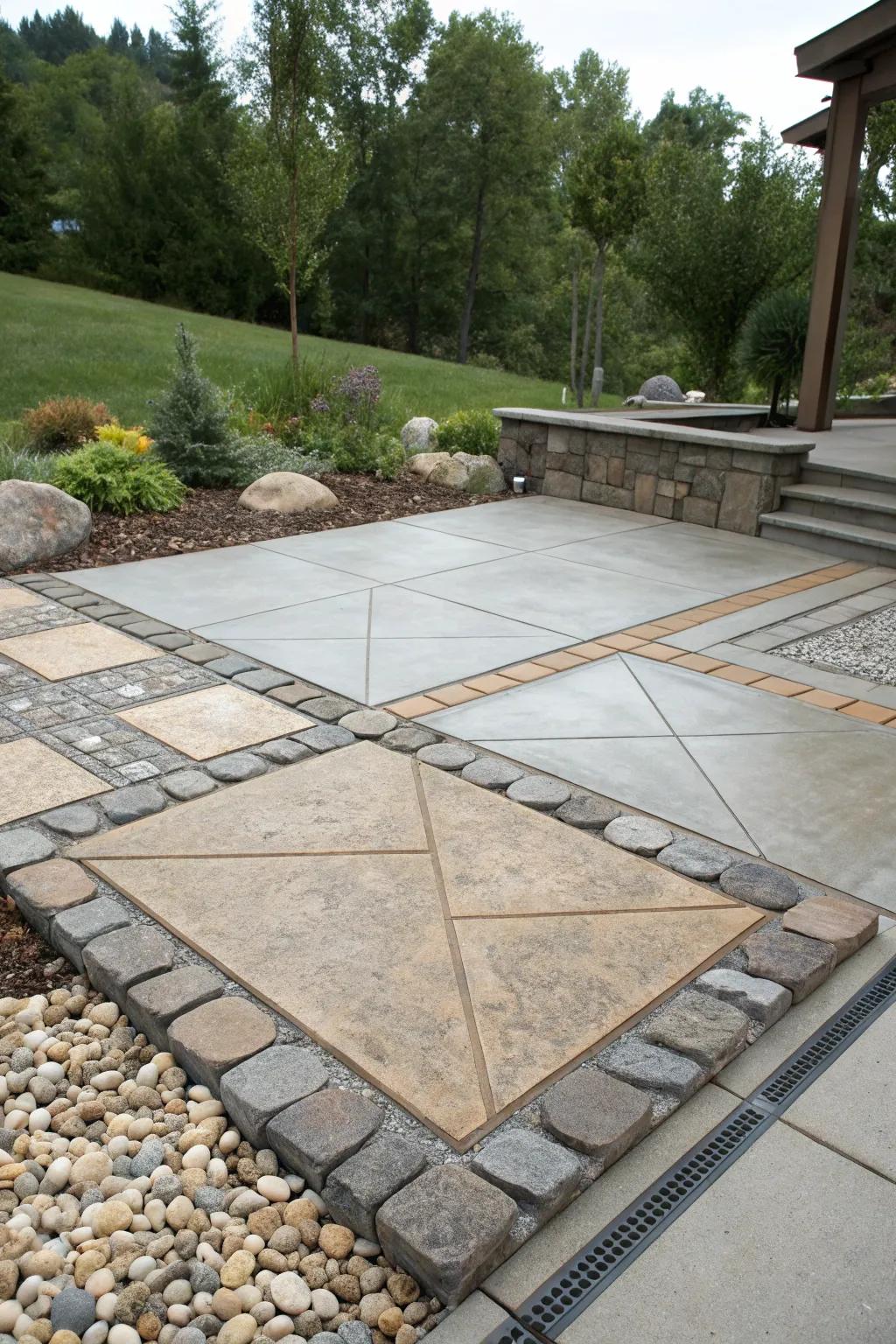 Defined areas enhance the functions of your patio.