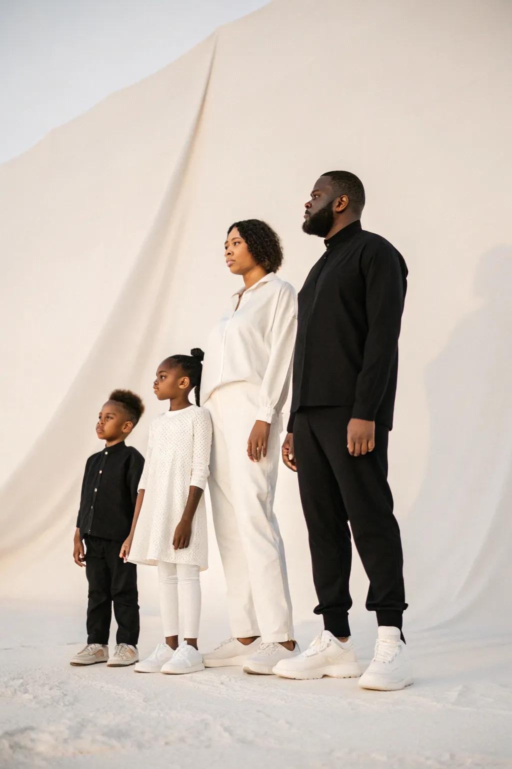 Simplicity permits the emphasis to stay on the family’s distinct personality.