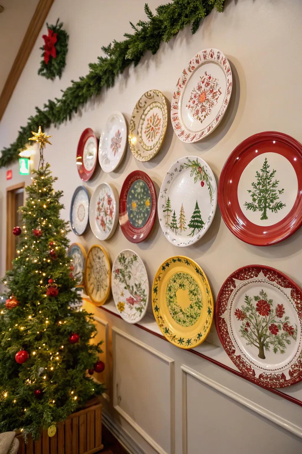 Periodic plate changes maintain the decor fresh and festive.