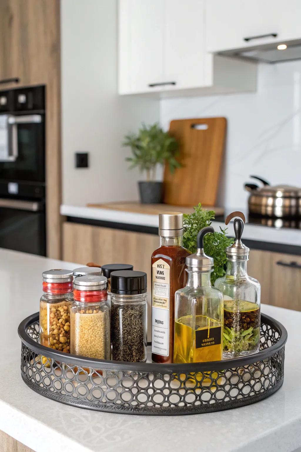 Salvers introduce organization to every chamber.