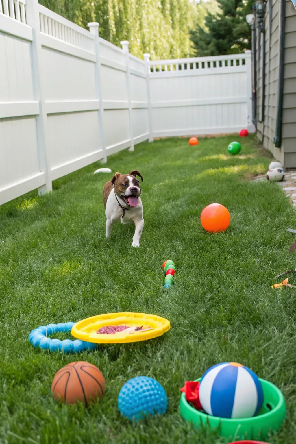 Interactive toys keep your dog engaged and happy.