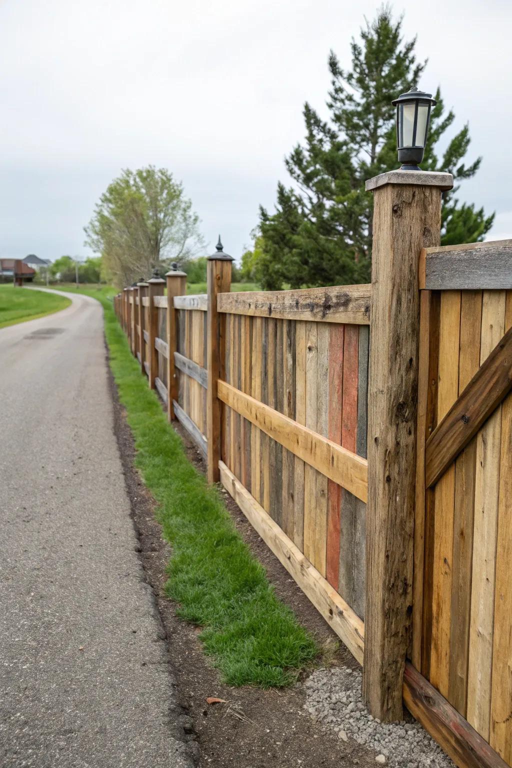 Repurposed timber introduces character and eco-conscious charm.