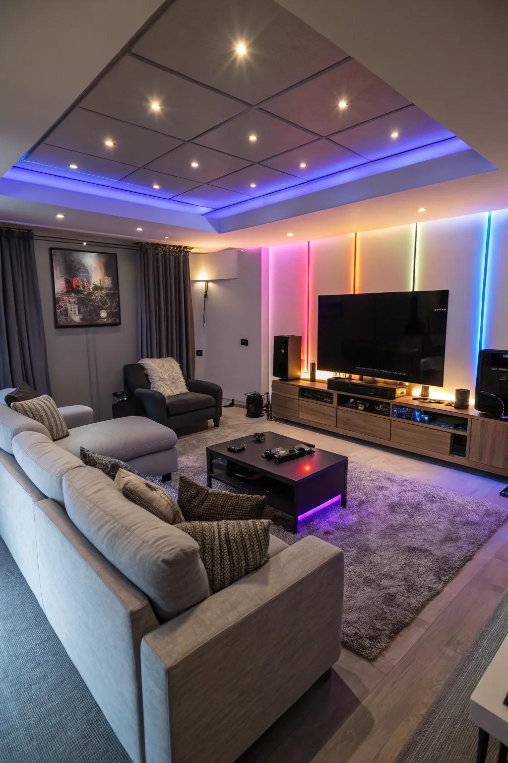 Establish the ideal ambiance with adaptable ambient illumination for every occasion.