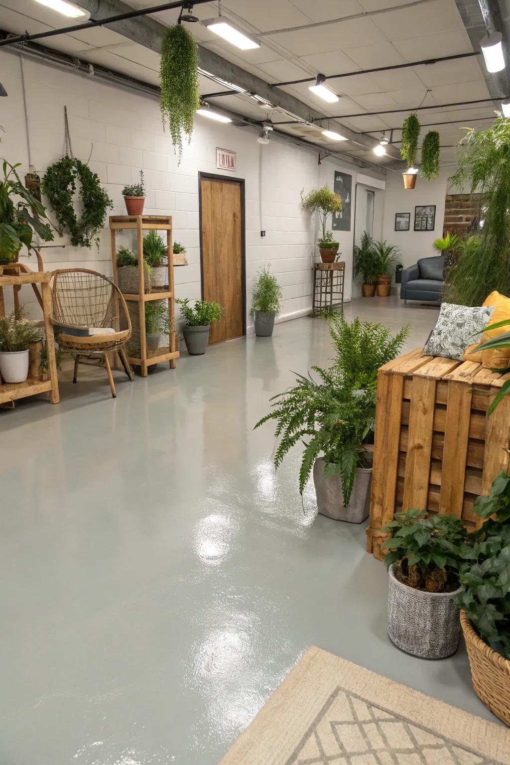 Eco-friendly floors unify style and sustainability.