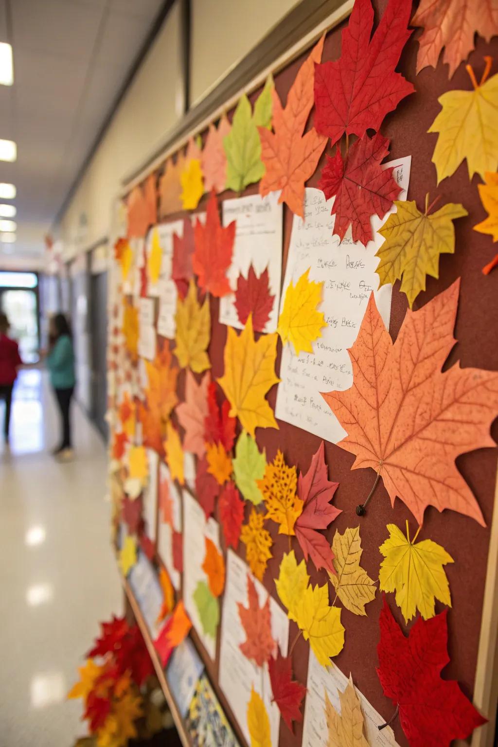 An Autumnal Hues Assemblage incorporates a burst of vibrant tints.