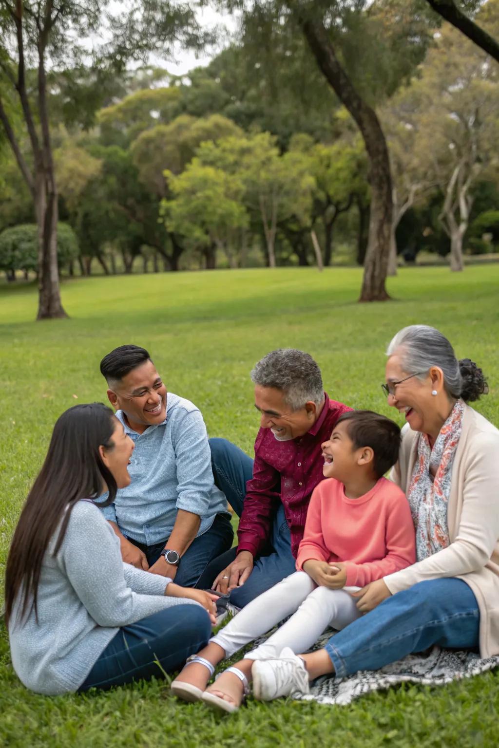 Document the warmth and connection of multi-generational family assemblies.