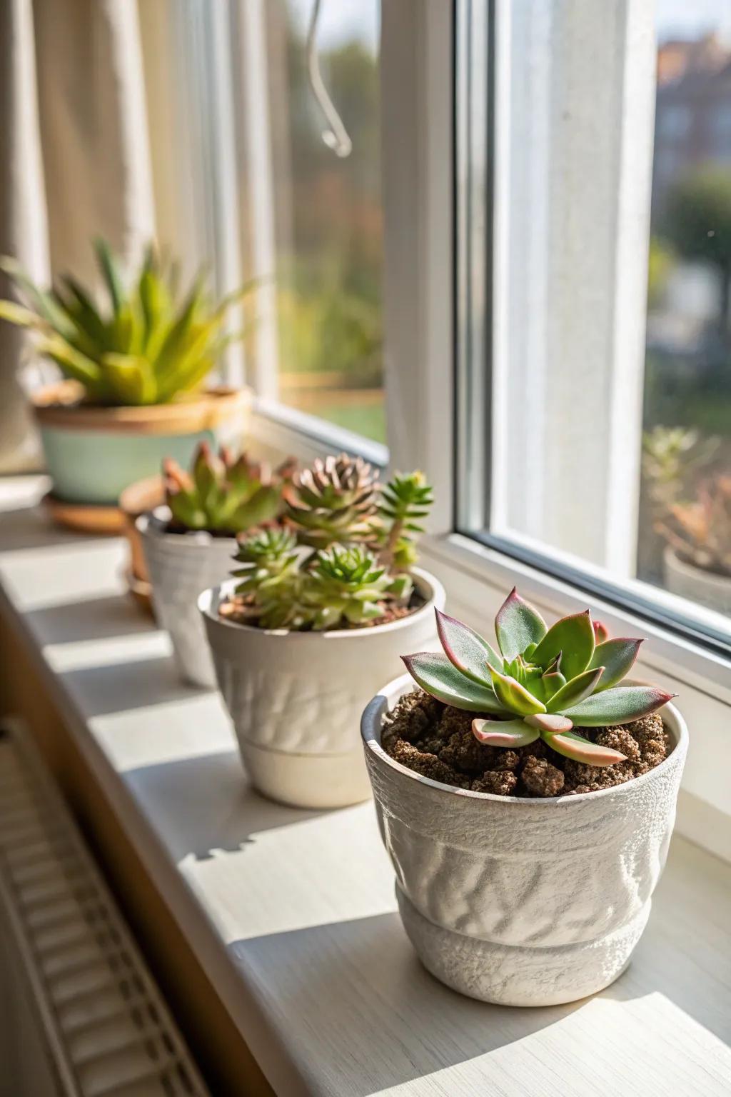 Incorporate an element of the outdoors inside through these enchanting succulents.