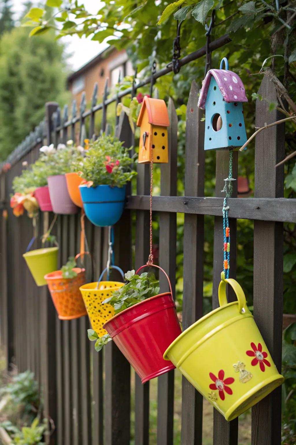 Ornamental touches infuse vitality and color into your fencing structure.