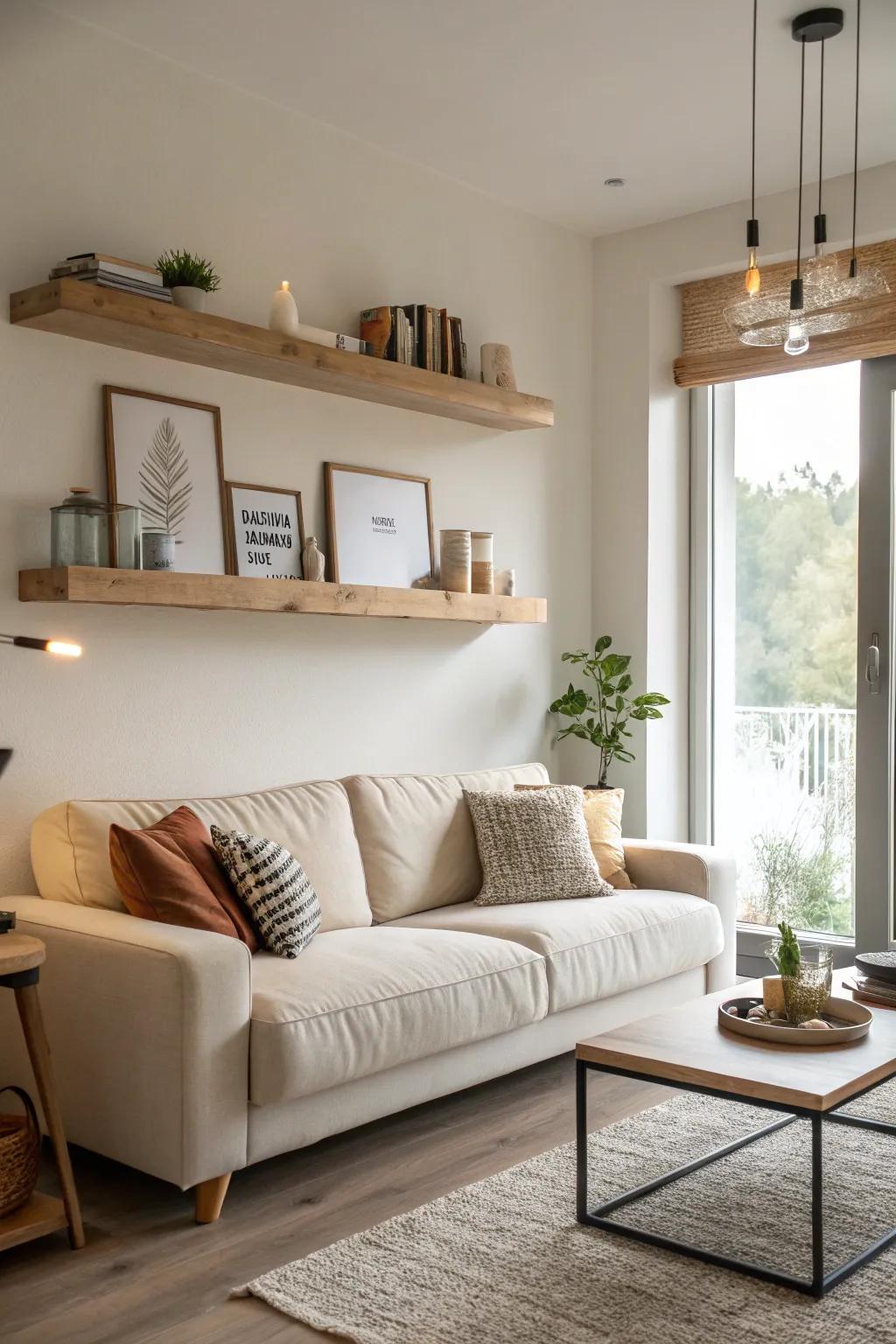 Minimalism preserves a sleek and chic ambiance.