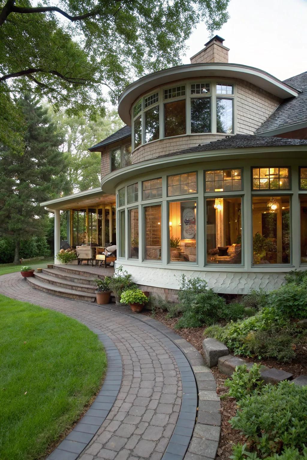 A unique rounded design that stands out